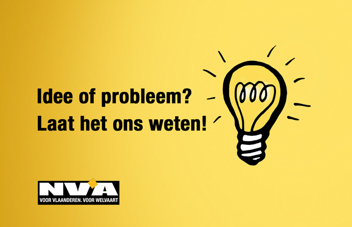 Idee of probleem? Laat het ons weten!